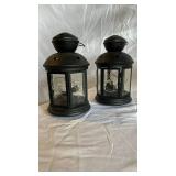 Two Lanterns & Glass Apothecary Jars (Lot of 4) - Decorative Home Accents