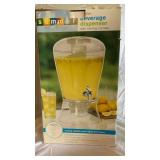 American Atelier Athena Ironstone 12-Inch Pedestal Cake Plate and Summer Beverage Dispenser