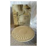 American Atelier Athena Ironstone 12-Inch Pedestal Cake Plate and Summer Beverage Dispenser