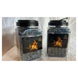 Lava Glass Bead Jars & Star Lanterns (Lot of 4)