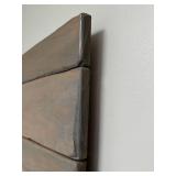 Rustic Wood Wall Panels - Brick Pattern Accent Panels with Mounting Hardware