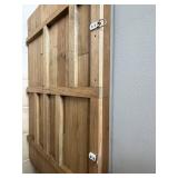 Rustic Wood Wall Panels - Brick Pattern Accent Panels with Mounting Hardware