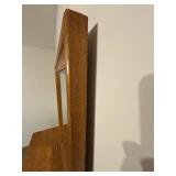 Oak Wood Dresser with Mirror - Large Traditional Vanity Cabinet
