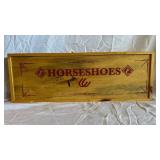 Franklin Horseshoes Game Set in Wooden Box with Stakes