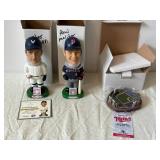 Minnesota Twins Bobbleheads Walter Johnson & Paul Molitor - Mini Stadium Diorama (Lot of 3)