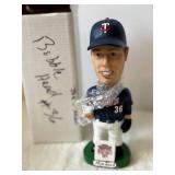 Minnesota Twins Bobbleheads - Walter Johnson, Joe Mauer & Nathan 36 (Lot of 3)