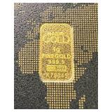 1 GRAM .999 FINE GOLD KERATBARS BAR