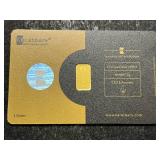 1 GRAM .999 FINE GOLD KERATBARS BAR