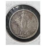 1917 US STANDING LIBERTY QUARTER BU