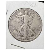 1943 US WALKING LIBERTY HALF DOLLAR