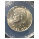 1976-S US KENNEDY HALF DOLLAR ANACS MS66