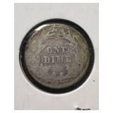 1912 US BARBER DIME