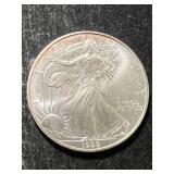1998 AMERICAN SILVER EAGLE 1 TROY OZ .999 FINE SILVER