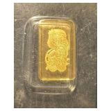 1 GRAM .999 FINE GOLD PAMP BAR