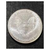 1999 AMERICAN SILVER EAGLE 1 TROY OZ .999 FINE SILVER