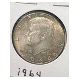 1964 US KENNEDY HALF DOLLAR