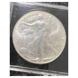 2021 AMERICAN SILVER EAGLE 1 TROY OZ .999 FINE SILVER IN CASE