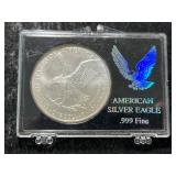 2021 AMERICAN SILVER EAGLE 1 TROY OZ .999 FINE SILVER IN CASE