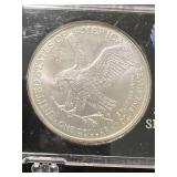 2021 AMERICAN SILVER EAGLE 1 TROY OZ .999 FINE SILVER IN CASE