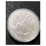 2024 AMERICAN SILVER EAGLE 1 TROY OZ .999 FINE SILVER IN COLOR