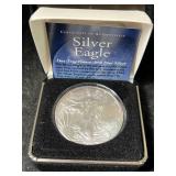2011 AMERICAN SILVER EAGLE 1 TROY OZ .999 FINE SILVER IN BOX