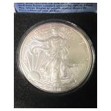 2011 AMERICAN SILVER EAGLE 1 TROY OZ .999 FINE SILVER IN BOX