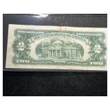 1963 US RED SEAL $2 BILL