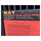 WROUGHT IRON SITE FENCE ABOSS 2025 brand new 300ft