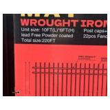 WROUGHT IRON SITE FENCE | ABOSS | 2025 | brand new | 220ft
