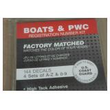 Shoreline Large PVC Motor Flusher and Boat Registration Number Kit