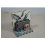 Fishing Themed Coaster Set with Holder