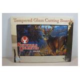 Whitetails Unlimited Tempered Glass Cutting Board