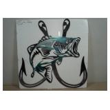 Laser Cut Steel Fish with Hooks