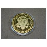 President Donald Trump Colorized Coin