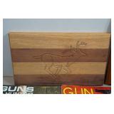 Vintage Gun Magazines and Wood Art