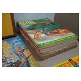 Vintage Gun Magazines and Wood Art