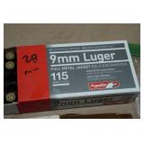 Assorted 9mm Luger Ammo