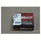20 Fort Scott .380 ACP 95 Gr TUI Ammo