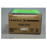 20 Federal Premium Personal Defense 9mm Luger +P 124 Gr HST JHP Ammo