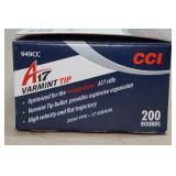 200 CCI A17 .17 HMR 17 Gr Varmint Tip Ammo
