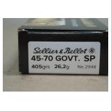 20 Sellier & Bellot .45-70 Gov't 405 Gr SP Ammo