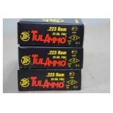 60 TulAmmo .223 Rem 55 Gr FMJ Steel Case Ammo