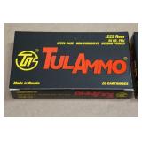40 TulAmmo .223 Rem 55 Gr FMJ Steel Case Ammo