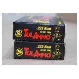 40 TulAmmo .223 Rem 55 Gr FMJ Steel Case Ammo