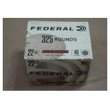 325 Federal Automatch .22 LR 40 Gr Solid Ammo