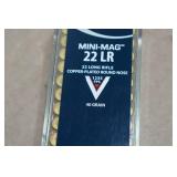 100 CCI Mini-Mag .22 LR 40 Gr Plated RN Ammo