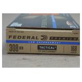 20 Federal Premium LE .308 Win 168 Gr Tactical Tip Matchking Ammo