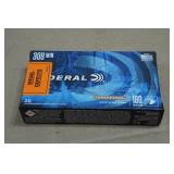 20 Federal Power-Shok .308 Win 180 Gr JSP Ammo
