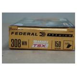 20 Federal Premium .308 Win 150 Gr Barnes TSX Ammo