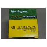 25 Remington Express .410 Bore 3' 7-1/2 Shot Shotshells